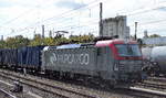 PKP cargo mit der zu diesem Zeitpunkt erst vor kurzem dazu gekommenen Siemens Vectron EU46-512/193-512 und Containerzug am 24.04.17 Berlin Greifswalder Str.