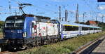 PKP Intercity Sp. z o.o., Warszawa [PL] mit der geleasten Cargounit Vectron   5370 054-6 , Name:  Andrzej  [NVR-Nummer: 91 51 5370 054-6 PL-ID] und dem EC 44 nach Berlin Gesundbrunnen am 29.08.26 H�he Bahnhof Frankfurt (Oder).