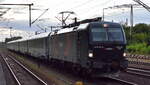 PKP Intercity Sp. z o.o., Warszawa [PL]  mit der geleasten Cargounit Vectron  5370 167-6 , Name  MATI  [NVR-Nummer: 91 51 5370 167-6 PL-ID] und EC Richtung Polen �ber Frankfurt (Oder) am 10.09.26 Durchfahrt Bahnhof F�rstenwalde (Spree).