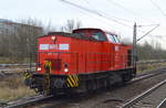BR 203/588604/wfl-lok-25203-112-8-verlaesst-die WFL Lok 25/203 112-8 verlässt die Industrieübergabe Nordost am 23.11.17 Berlin-Hohenschönhausen.