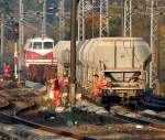 Am 08.10.08 fanden Gleisbauarbeiten zwischen Berlin-Karow und Berlin-Buch statt, beteiligt in der Ferne u.a.