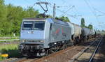 RHC 145 086-5 mit Kesselwagenzug (leer)Richtung Stendell am 21.06.17 Berlin-Hohenschönhausen.