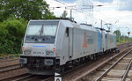 VTG Rail Logistics Deutschland GmbH Lokzug mit den Railpool-Loks E 186 145-9 [NVR-Number: 91 80 6186 145-9 D-Rpool, Bombardier Bj.2008] mit 185 676-4 [NVR-Number: 91 80 6185 676-4 D-Rpool, Bombardier Bj.2009] am Haken am 22.06.16 Berlin-Hirschgarten.