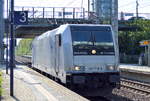 RTBC mit der Railpool-Lok 185 716-8 [NVR-Number: 91 80 6185 716-8 D-Rpool,Bombardier Bj.2007] am 05.09.17 Bf. Berlin-Hohenschönhausen.