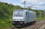 HSL mit der Railpool-Lok 185 692-1 am 05.08.17 Berlin-Hohenschönhausen.