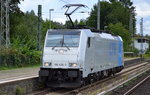 Die Railpool Mietlok 186 426-3 [NVR-Number: 91 80 6186 426-3 D-Rpool, Bombardier Bj.2015]  der LTE Richtung Cottbus am 22.08.16 Bf. Königs Wusterhausen.