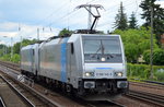 VTG Rail Logistics Deutschland GmbH Lokzug mit den Railpool-Loks E 186 145-9 [NVR-Number: 91 80 6186 145-9 D-Rpool, Bombardier Bj.2008] mit 185 676-4 [NVR-Number: 91 80 6185 676-4 D-Rpool, Bombardier