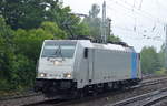 RTBC mit der Railpool-Lok 186 297-8 [NVR-Number: 91 80 6186 297-8 D-Rpool, Bombardier Bj.2016] am 10.07.17 Berlin Hirschgarten Richtung Erkner.