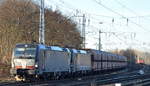 Die DB Cargo mit der MRCE Doppeltraktion 193 615-2 (X4 E - 615) + 193 610-3 (X4 E - 610) und Erzzug am 29.11.16 in Berlin-Grünau Richtung Königs-Wusterhausen.