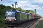 DB Cargo mit der MRCE Vectron Doppeltraktion X4 E - 607/193 607-9 + 193 ???-? mit Erzzug Richtung Eisenhüttenstadt am 06.08.17 Berlin-Hohenschönhausen.