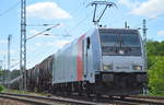 Zu diesem Zeitpunkt für CTL im Einsatz, die Railpoool-Lok 185 679-8 [NVR-Number: 91 80 6185 679-8 D-Rpool, Bombardier Bj.2009] mit Kesselwagenzug (leer) Richtung Stendell am 14.06.17