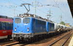 EGP 140 824-4 + 140 857-4 mit dem Güterzug vom Zementwerk Berlin Greifswalder Str.
