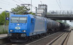 diverse-loks-und-gueterwagen/501570/itl-185-cl-004-185-504-8 ITL 185 CL 004 (185 504-8) mit Kesselwagenzug am 23.05.16 Berlin-Hohenschönhausen. 