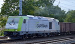 Auch ITL/Captrain 285 119-4 kam zum frühen Abend noch mit einem Ganzzug offener Güterwagen Richtung Königs-Wusterhausen durch Berlin Grünau gefahren, 08.08.16