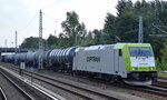 Captrain/ITL 185 562-6 mit Kesselwagenzug am 09.09.16 Berlin-Springpfuhl.