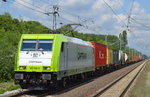 diverse-loks-und-gueterwagen/527557/captrainitl-185-598-0-mit-containerzug-am Captrain/ITL 185 598-0 mit Containerzug am 02.06.16 Berlin-Hohenschönhausen.