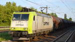 Captrain/ITL mit einem Ganzzug tschechischer gedeckter Schüttgutwagen (Getreidezug) der CD Cargo am 22.05.17 Berlin-Hohenschönhausen.