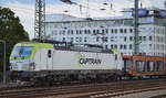 Captrain/ITL 193 891-9 mit PKW-Transportzug (leer) am 31.07.17 Abends Dresdener Hbf.