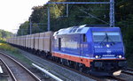 Raildox mit 76 110-0 und einem Ganzzug Spezialcontainer mit frischem Holz-Hackschnitzel am 07.09.16 Eichwalde bei Berlin Richtung Berlin Grünau.