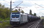 RHC 187 070-8 mit Kesselwagenzug (leer)Richtung Stendell am 22.09.17 Berlin-Hohenschönhausen.