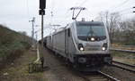 RHC Doppeltraktion 187 070-8 + 187 074-0 mit Kesselwagenzug am 25.01.18 Berlin-Hohenschönhausen.