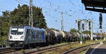 Raildox GmbH & Co. KG, Erfurt [D] mit der geleasten Railpool Lok '187 303-3' [NVR-Nummer: 91 80 6187 303-3 D-Rpool] und einem Kesselwagenzug f�r die  SKW Stickstoffwerke Piesteritz GmbH mit dem Ladegut AHL-D�nger am 28.09.26 H�he Bahnhof Magdeburg Ne ...