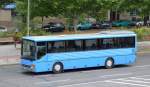 Ein SETRA S 313 UL bzw. S 315 UL? Überlandbus in blau am 09.07.14 Berlin-Adlershof. 