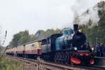 Am 13 Augustus 2005 verl�sst Ex-SJ 1040 (noch mit blauen Kessel) Schin-op-Geulo mit ein Dampfzug nach Kerkrade.