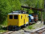 Am 25.05.2012 konnte ich diesen Turmtriebwagen in Ch�teau d'Oex aus dem fahrenden Goldepass Classic fotografieren.