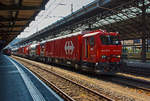 Der Lösch- und Rettungszug (LRZ)  Lausanne  der SBB hat einen liegengebliebenen IR am 29.05.2012 in den Bahnhof Lausanne geschleppt. Bei der SBB sind nur wenige Dieselloks vorhanden, so greift man hier auf den LRZ zurück und dieser wird auch mal bewegt.

Der Lösch- und Rettungszug ist dreiteilig, LRZ   Lausanne   besteht aus:
Rettungsfahrzeug XTmas 99 85 9147 004-3 auf Basis des Windhoff MPV mit Unterflurantrieb, 2 x 390 kW (MTU- PowerPack),
Tanklöschwagen Xans 99 85 9375 004-0  Basisfahrzeug (JMR) mit einem Tankvolumen von 48 m³ Wasser und 1,5m³ Schaummittel, der Wagen hat keinen eigenen Antrieb.
Gerätefahrzeug XTmas 99 85 9177 004-0 auf Basis des Windhoff MPV mit Unterflurantrieb, 2 x 390 kW (MTU- PowerPack),
Die Führerstände und die Container sind druckdicht und haben eine Atemluftversorgung, der beträgt insgesamt ca. 1,5 Mio. Liter, dies reicht für eine Einsatzdauer von 4,5 Stunden.
Die Lösch- und Rettungszüge vom Typ LRZ 08 sind von einem Konsortium unter der Führung der Windhoff Bahn- und Anlagentechnik aus Rheine mit den Partnern Dräger Safety, Joseph Meyer und Vogt AG gelieferte worden. 