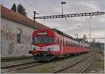 Der CJ RBDe 566 222 mit ABt in Bonfol.