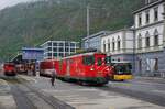 Deh 4/4 I 54 verlässt am 07.05.2024 mit einem Regio Brig in Richtung Andermatt 