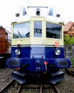 100 Jahre BLS: BDe 4/6 736  Blauer Pfeil , Baujahr 1936, Hersteller: SIG/SAAS, L�P: 41,5 m, Dienstgew.: 82 t, Leistung: 710kW/960 PS, Vmax: 110 km/h.