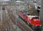 SBB: Am 843 043-1 mit einer Re 6/6 am Hacken in Basel am 1.