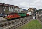 Der GFM Te 4/4 14 bei einem Blonay-Chamby-Bahn Wochendende in Blonay.