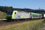 BLS: Re 485-010-3 bei Hermiswil am 11.