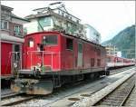 Die HGe 4/4 36 der FO in Brig.