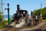   Museumsbahn-Romantik beim Pfingstdampf Festival 2012 bei der Museumsbahn Blonay-Chamby:   Die G 3/3 Dampftenderlokomotive BAM Nr.