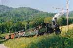 BC: Dampf-Festival auf der Blonay-Chamby-Bahn während dem Pfingstwochenende 1986.