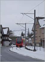 Ein AB- Walzer  unterwegs nach Gossau erreicht nach der Abfahrt in Wasserauen den ersten Ort auf seiner Fahrt: Schwende. 

22. März 2021