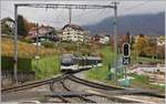 Und so sah es vor dem Umbau, vor gut einem Jahr aus: der ABeh 2/6 7507 erreicht als Regionalzug nach Vevey St-Légier Gare.