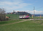 TPF: Eine Aufnahme aus l�ngst vergangenen Zeiten dokumentiert ein Regionalzug Romont-Bulle mit dem ABDe 4/4 176 ehemals Seehas/MThB.