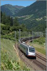 Der Einsatz der ETR 470 neigt sich dem Ende entgegen: Als EC unterwegs von Milano nach Zürich, konnte ich diesen FS ETR kurz nach Rodi Fiesseo fotografieren.