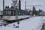 Der MOB Be 4/4 1006  Bipperlisi  ist als Regionalzug 2320 von Montreux nach Les Avants unterwegs verlässt nach einem kurzen Halt Fontanivent. 

22. Januar 2023 