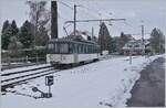 Selten, aber doch hin und wieder wird der MOB Be 4/4 1006 im Regionalzugsdienst eingesetzt, so auch am 22. Jan 2023, als ich das  Bipperlisi  bei der Ausfahrt in Fontanivent fotografieren konnte. Grund für den Einsatz dürfte der erhöte Bedarf an ABeh 2/6 für die Züge nach Château d'Oex (Ballonfestival) gewesen sein.

