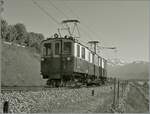 Der am 6. Aug. 1924 in Betrieb genommen MOB CFZe 4/4 28, später BDe 4/4 und nun De 4/4 28 bei Planchamp auf der Fahrt nach Chernex. 
Ich zeige hier die S/W Variante. Das farbige Bild ist schon seit einiger Zeit auf diesr Seite zu sehen.

10. Mai 2007