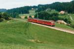 RM/VHB: Abschied von den RBDe 4/4-Pendel die w�hrend vielen Jahren das Bild der ehemaligen SMB, EBT, VHB, RM sowie seit der Fusion der BLS pr�gten.