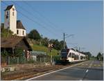 Der SBB Seetalbahn Triebzug RABe 520 011-3 hat Birrwil verlassen und fährt nun in Richtung Lenzburg.

13. Sept. 2020