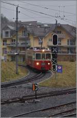 Der BDeh 2/4 N� 74 erreicht Blonay.