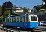 Der sch�ne Bhe 2/4 N�204 der Montreux-Glion-Rochers de Naye Bahn war am Morgen des 26.05.2012 in Glion abgestellt.